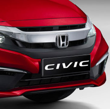 Honda Civic-Signature Wing Chrome Grille
