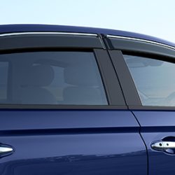 Door Visor With Chrome