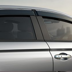 Door Visor with Chrome