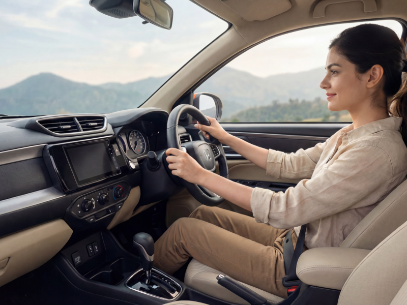 Honda Amaze Lifestyle Interior 4K